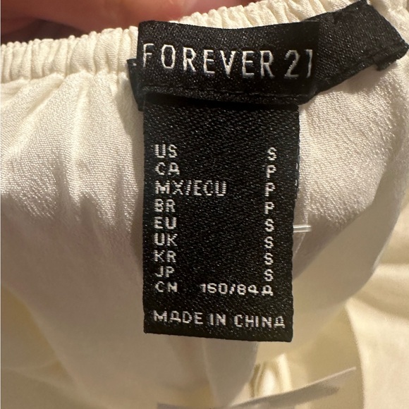 Forever 21 Off-White Spaghetti Strap Dress Size Small. - Picture 3 of 3